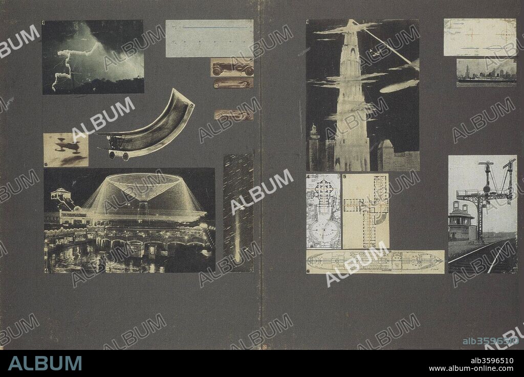 GEORGY TIKHONOVICH KRUTIKOV. The Flying City, Vkhutemas Diploma portfolio.
