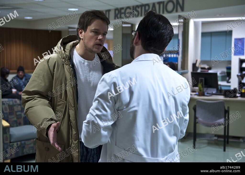 MATT DAMON dans CONTAGION, 2011, réalisé par STEVEN SODERBERGH. Copyright WARNER BROS. PICTURES.