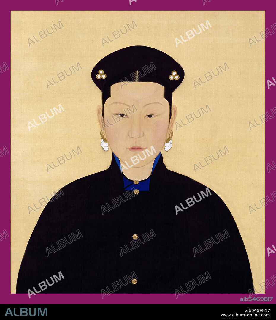 Empress Xiao Yi Ren (1609 - 24 August 1689), personal name Tunggiya. Xiao Yi Ren was the third Empress Consort of the Kangxi Emperor. She was of the Tunggiya clan, and was the daughter of the Minister of Internal Defence, Tong Guowei. Also, she was the niece of the Empress Xiao Kang Zhang. At first, Tunggiya was given the title Noble Consort Tong. When Empress Xiao Zhao Ren died, Lady Tunggiya became head of the Imperial Household. During the twentieth year of Emperor Kangxi's reign, Tunggiya was given the title Imperial Noble Consort. During the twenty-second year of Emperor Kangxi's reign (1683), the Imperial Noble Consort Tong gave birth to a daughter, whom died within a month. In 1689, Tunggiya became seriously ill and Emperor Kangxi promoted her to the rank of Empress Consort. She died one day later. Tungiya was given the posthumous title of Empress Xiao Yi Ren after her death, and she was interred in the Jing Ling Mausoleum.
