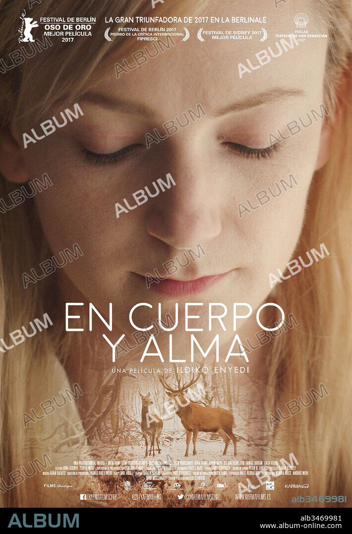 Poster of ON BODY AND SOUL, 2017 (TESTROL ES LELEKROL), directed by ILDIKO ENYEDI. Copyright Inforg-M&M Film Kft.