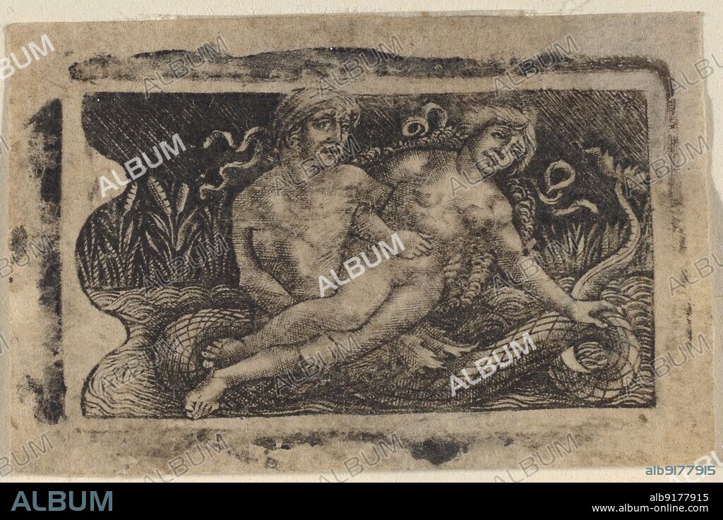 PEREGRINO DA CESENA y FRANCESCO FRANCIA. Triton and Nymph, c. 1490/1510.