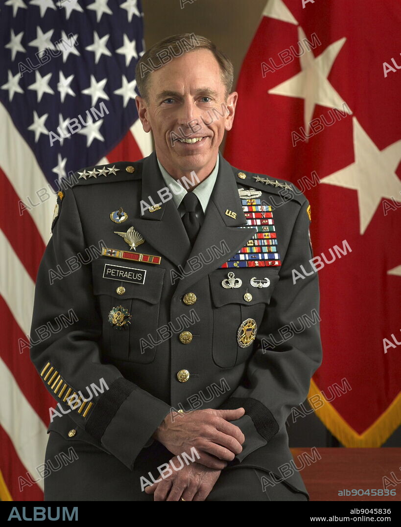 Photographic portrait of David Petraeus (1952-) a retired United States Army General officer and public official. He served as Director of the Central Intelligence Agency. Dated 21st Century.