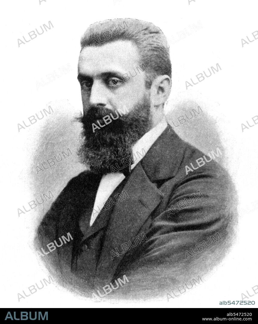 Theodor Herzl ( May 2, 1860 – July 3, 1904), born Benjamin Ze’ev Herzl, also known as in Hebrew as Hozeh HaMedinah, or 'Visionary of the State' was an Austro-Hungarian journalist and the father of modern political Zionism and in effect the State of Israel. He was born and died in Austria; in 1949 his remains were moved from Vienna to be reburied on Mount Herzl in Jerusalem.