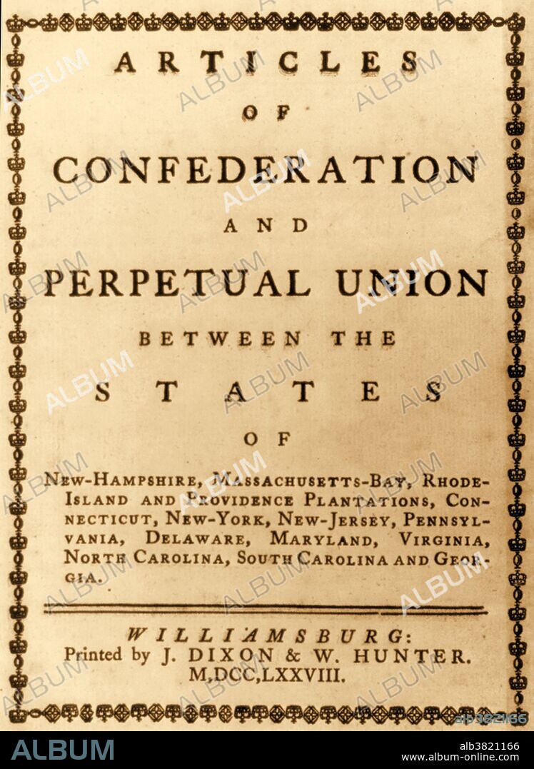 The Articles of Confederation, formally the Articles of Confederation and Perpetual Union, was an agreement among all thirteen original states in the United States of America that served as its first constitution. Its drafting by a committee appointed by the Second Continental Congress began on July 12, 1776, and an approved version was sent to the states for ratification in late 1777. The formal ratification by all thirteen states was completed in early 1781. Government under the Articles was superseded by a new constitution and federal form of government in 1789. Even unratified, the Articles provided a system for the Continental Congress to direct the American Revolutionary War, conduct diplomacy with Europe and deal with territorial issues and Native American relations. Nevertheless, the weakness of the government created by the Articles became a matter of concern for key nationalists. On March 4, 1789, the general government under the Articles was replaced with the federal government under the United States Constitution. The new Constitution provided for a much stronger federal government with a chief executive (the President), courts, and taxing powers.