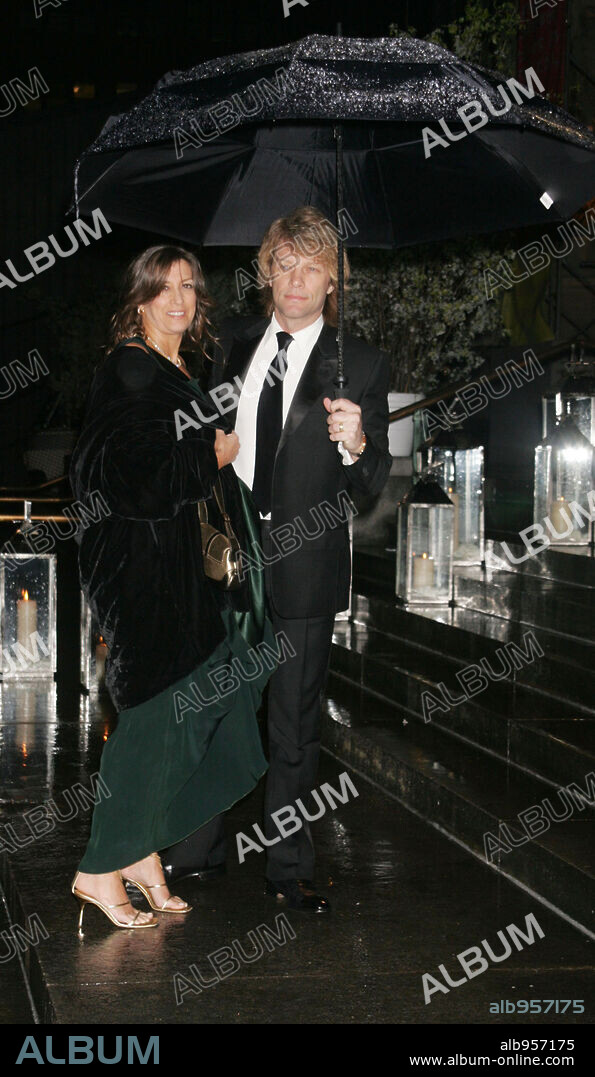 BON JOVI and DOROTHEA BON JOVI. Mar 24, 2007 - New York, NY, USA - Singer JON BON JOVI and his wife DOROTHEA at the arrivals for Elton John's 60th Birthday party held at Cathedral Church of St. John the Divine. 24/03/2007