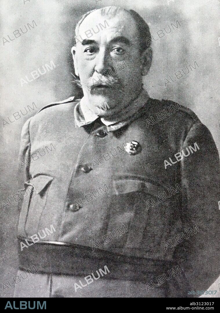 Andrés Saliquet Zumeta, 1877 -1959. Spanish General who participated in the failed coup against the Second Republic, which led to the Spanish civil  War. He took charge of the Central Army unit that grouped Bando troops revolted from the Tagus River to Madrid.