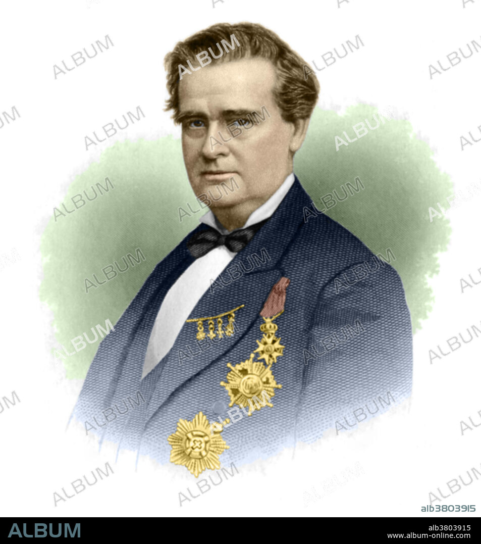 Illustration of James Marion Sims (1813-1883), American gynaecologist and surgical pioneer. Sims is considered the father of gynaecology by many due to his development of a surgical procedure to treat vaginal fistulas (holes in the vaginal wall that cause incontinence). However he is a controversial figure as he refined his surgical technique on slave women, subjecting some to as many as 30 operations without any anaesthetic. In 1855 Sims founded the first hospital for women in the US in New York.