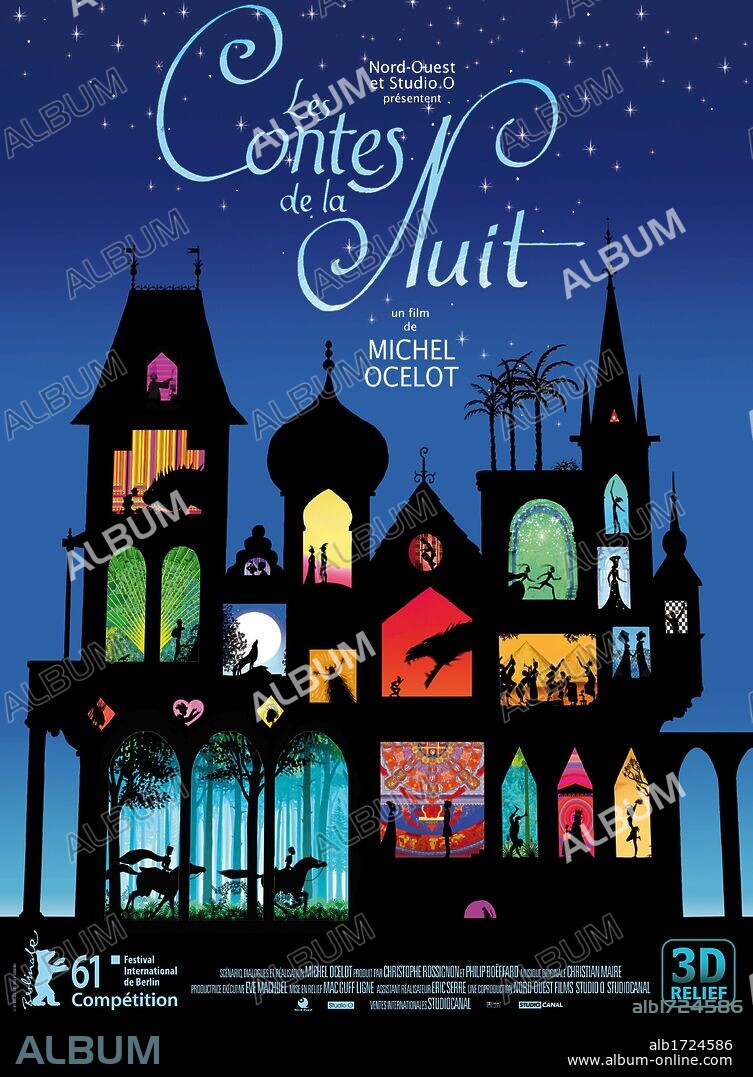 Poster of TALES OF THE NIGHT, 2011 (LES CONTES DE LA NUIT), directed by MICHEL OCELOT. Copyright NORD-OUEST FILMS.