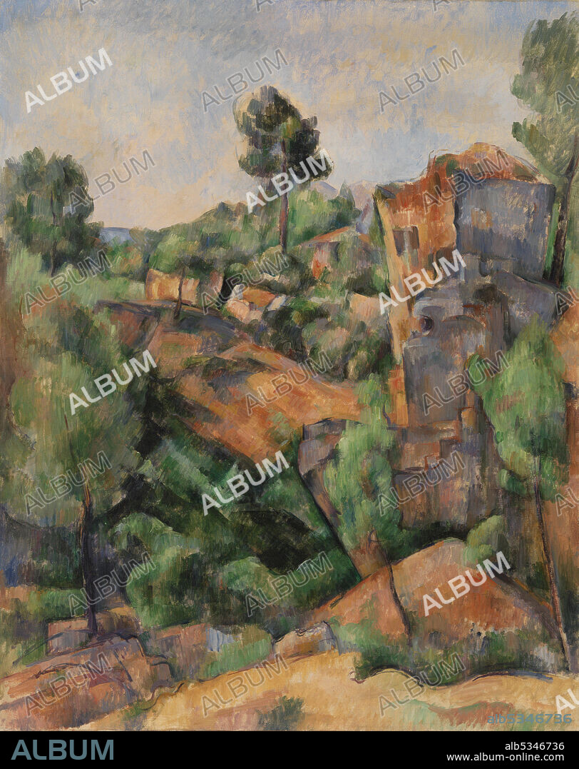 PAUL CÉZANNE. Bibémus Quarry (Carrière de Bibémus).