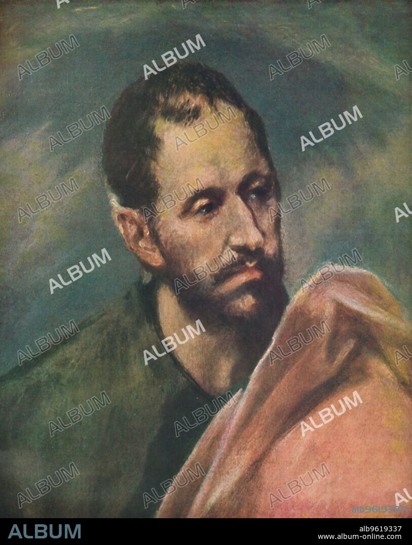 'Als Apostel Jacobus Minor', (Saint James the Younger), c1600, (1938). James the Less is a figure of Early Christianity. He is also called the Minor, the Little, the Lesser, or the Younger, according to translation. From El Greco. [George Allen & Unwin Ltd, London, 1938].