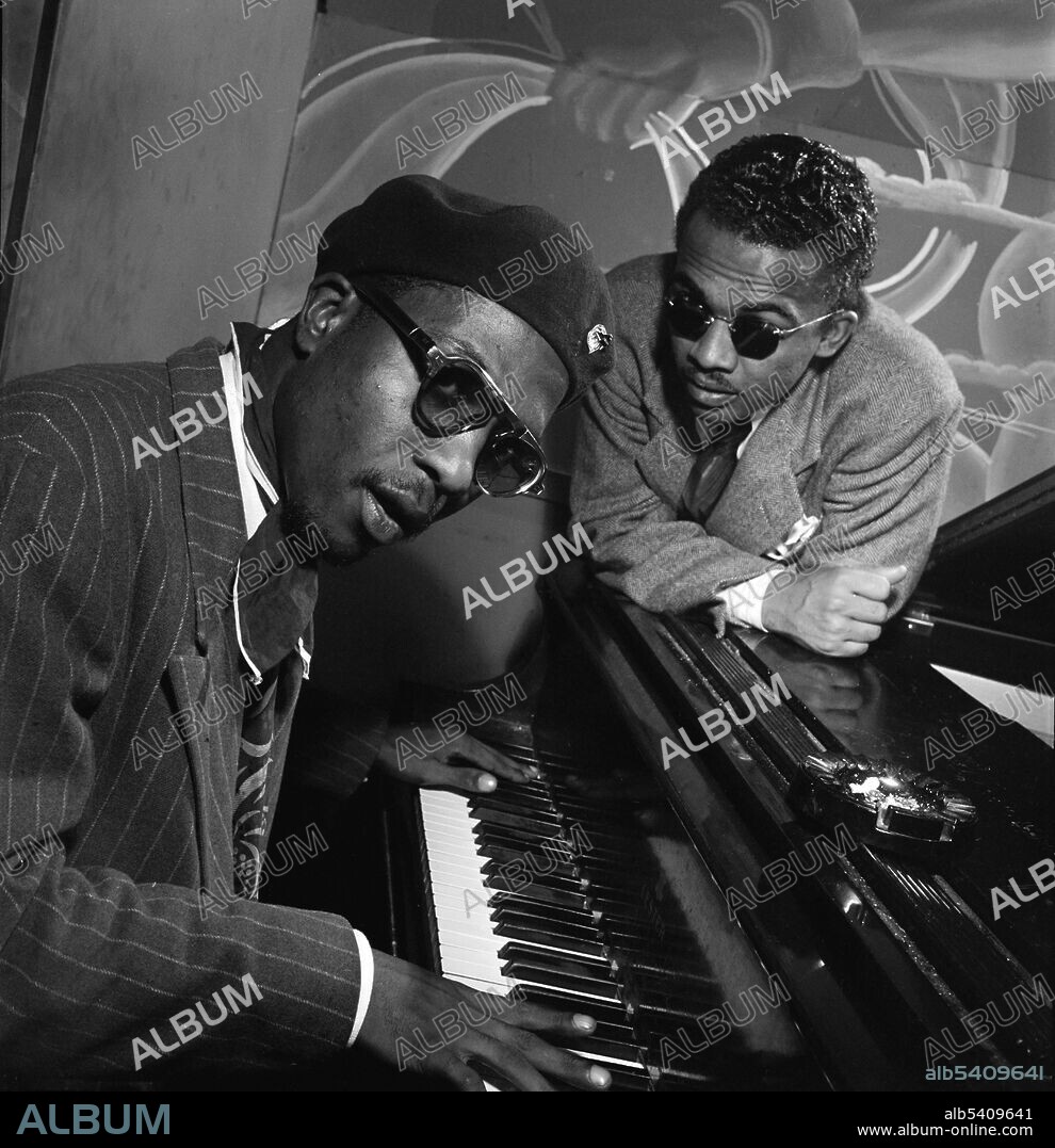 Portrait of Thelonious Monk and Howard McGhee, Minton's Playhouse, New York, N.Y., ca. Sept. Monk (1917-1982) was an American jazz pianist and composer. He had a unique improvisational style and made numerous contributions to the standard jazz repertoire, including "'Round Midnight." Monk is the second-most-recorded jazz composer after Duke Ellington.