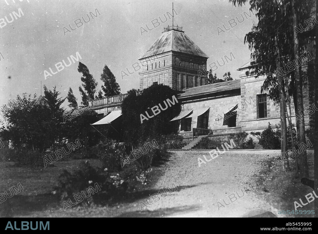 Regarding the events in Abyssinia.The building of the German Embassy in Addis Ababa. December 22, 1935.(Photo by Atlantic Photo).