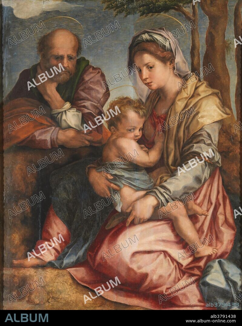 Andrea del Sarto / 'La Sagrada Familia'. Primer cuarto del siglo XVI. Óleo sobre tabla, 140 x 112 cm.