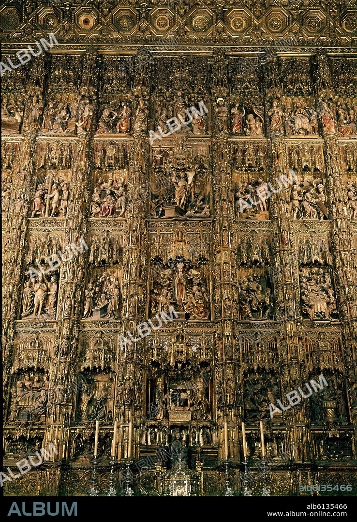 PEDRO DANCART O PIERRE DANCART-ESCULTOR SIGLO XV. RETABLO MAYOR DE LA CATEDRAL DE SEVILLA CONSTRUIDO ENTRE 1482 Y 1564.