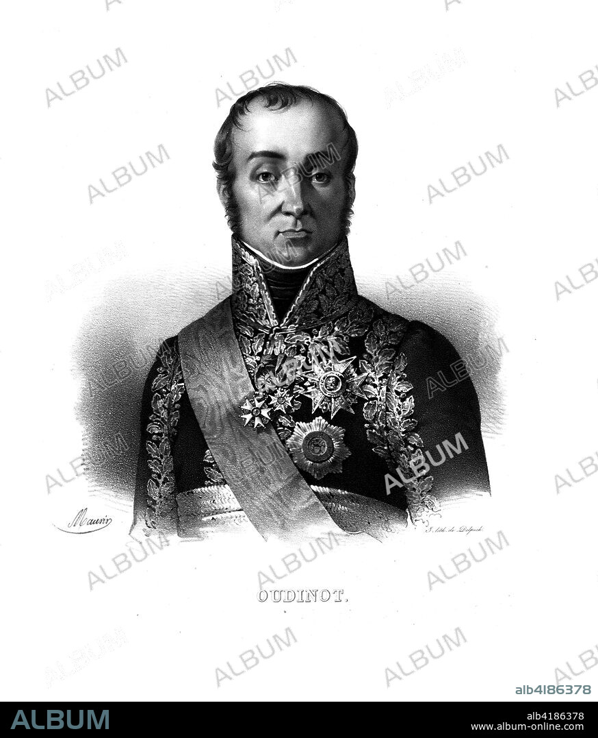 'Oudinot', Nicolas Charles Oudinot, c1811. Marshal Nicolas-Charles Oudinot (1767-1847), Duke of Reggio and Marshal of France, believed to have been wounded 34 times in battle by artillery shells, bullets, sabre slashes and thrusts.