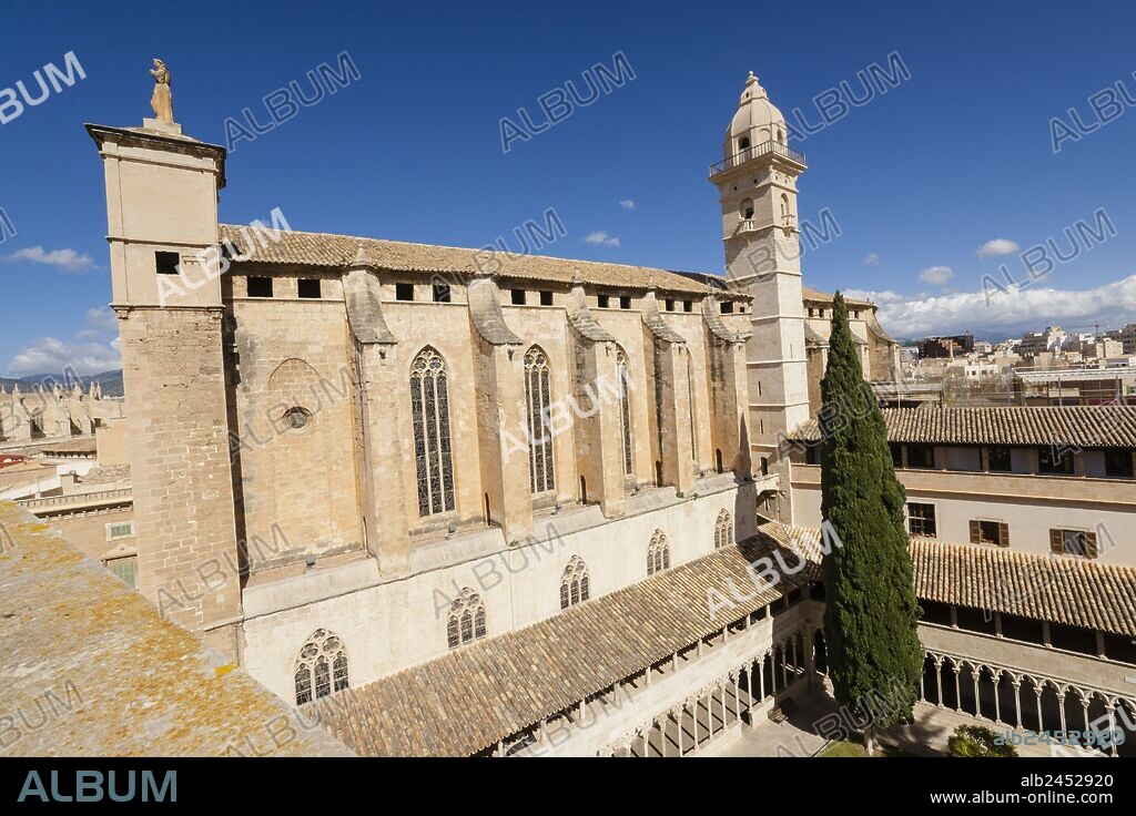 iglesia y claustro de Sant Francesc, 1281, Palma, Mallorca, Islas Baleares, España.