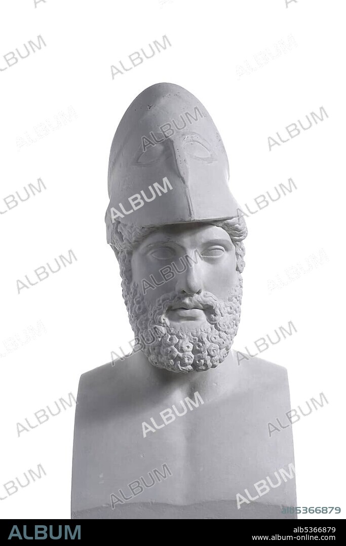 Herm of Pericles bearing the inscription "Pericles, son of Xanthippus", Athenian, Roman copy of the original by Kresilas