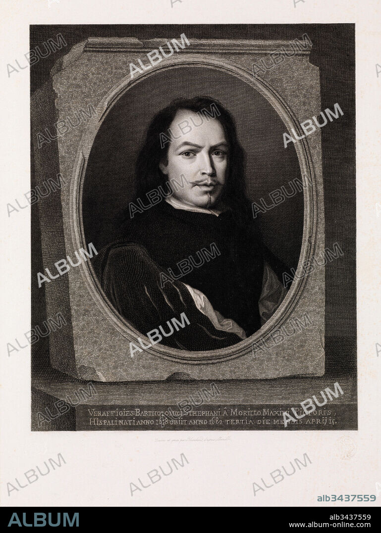 Drawings and Prints, Print, Murillo, after a self portrait by the artist, Publisher, Artist, After, Auguste Blanchard fils aîné, Henry Gache, Bartolomé Estebán Murillo, French, Paris 1792–1849 Paris, French, active ca. 1836–67, Spanish, Seville 1617–1682 Seville, Blanchard fils aîné, Auguste, Gache, Henry, Murillo, Bartolomé Estebán.