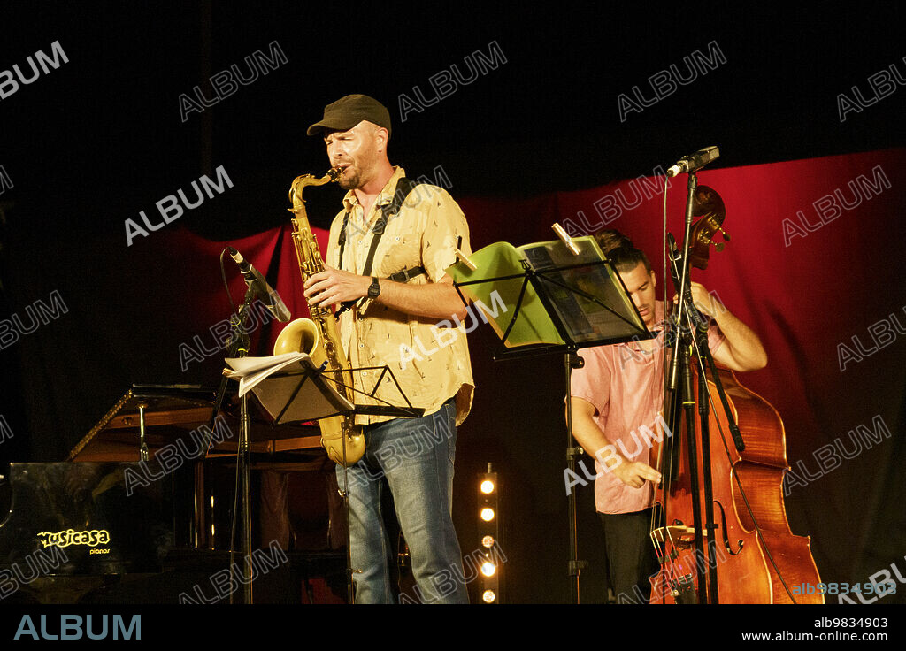 Miquel Àngel Rigo jazz concert, A Jazz De Mar. Porto Colom, Mallorca, spain.