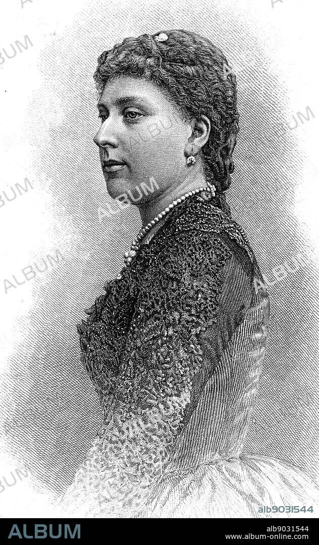 Portrait of Princess Beatrice of the United Kingdom (1857-1944) daughter of Queen Victoria and Prince Albert. Dated 19th Century.
