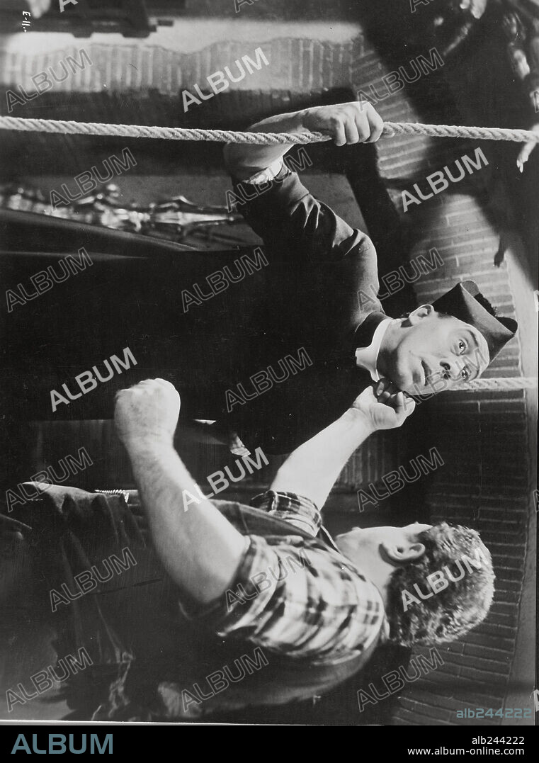FERNANDEL and GINO CERVI in DON CAMILLO: THE DON CAMILLO: LITTLE WORLD OF DON CAMILLO, 1952 (DON CAMILLO), directed by JULIEN DUVIVIER. Copyright RIZZOLI - AMATO.