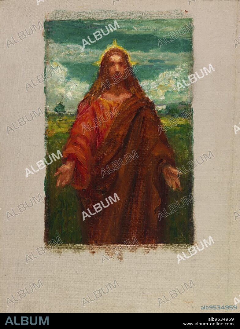 KENYON COX. Study for "Christ". Date: 1905. oil on canvas.