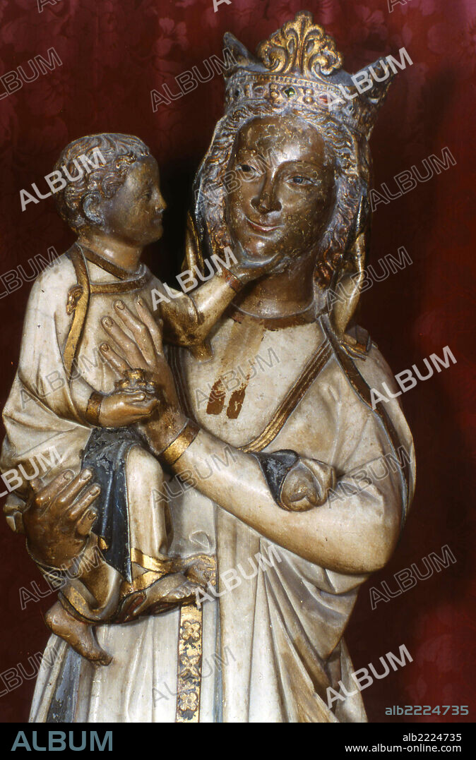 IMAGEN DE LA VIRGEN BLANCA DE LA CATEDRAL DE TOLEDO.