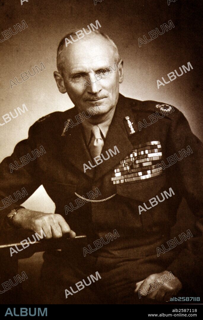 Field Marshall Bernard Law Montgomery, 1st Viscount Montgomery of Alamein (1887-1976) who was involved in, amongst others, the First World War, Anglo-Irish War, Arab revolt in Palestine and Second World War.  He had the nicknames "Monty" and "Spartan General"..