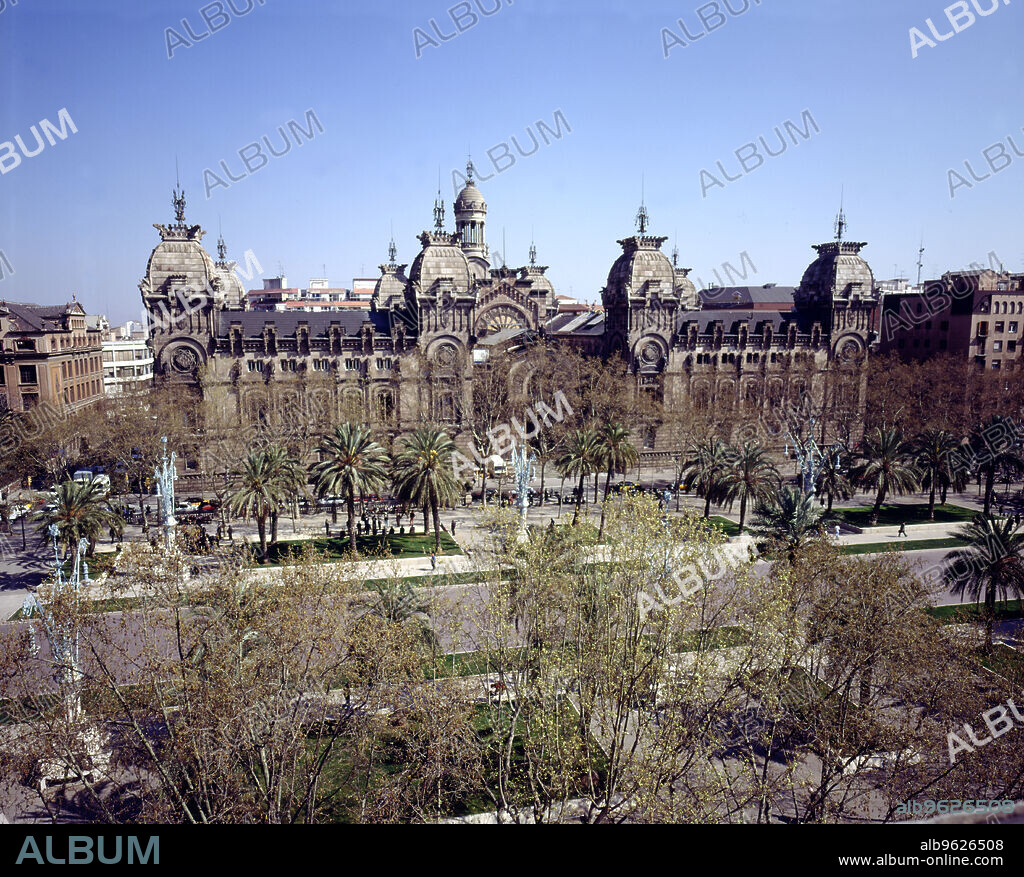 Barcelona Courthouse, designed by Enric Sagnier (1858-1931) and Josep Domenech i Estepà (1858-1917), built between 1887 and 190.
