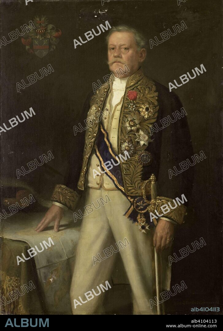 LOUIS STORM VAN S'GRAVENSANDE. Carel Herman Aart van der Wijck (1840-1914). Governor General (1893-99). Dating: 1900. Measurements: h 153 cm × w 108 cm; d 13 cm; w 33 kg.