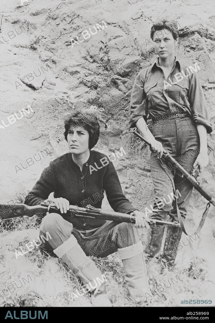 GIA SCALA and IRENE PAPAS in THE GUNS OF NAVARONE, 1961, directed by J. LEE THOMPSON. Copyright COLUMBIA PICTURES.