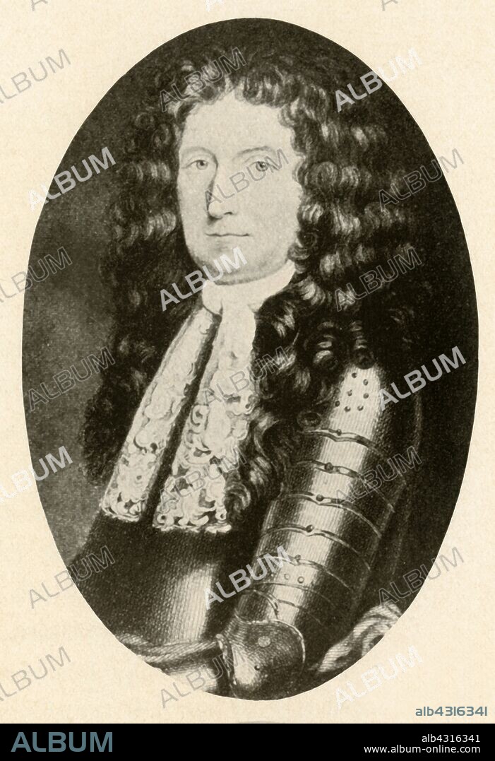 'Portrait of Sir Edmund Andros, Colonial Governor of New York, 1674-1681 and Governor of the Dominion of New England', c1670-1680, (1937). Edmund Andros (1637-1714) English colonial administrator in North America. Governor of New England.  From "History of American Costume - Book One 1607-1800", by Elisabeth McClellan. [Tudor Publishing Company, New York, 1937].