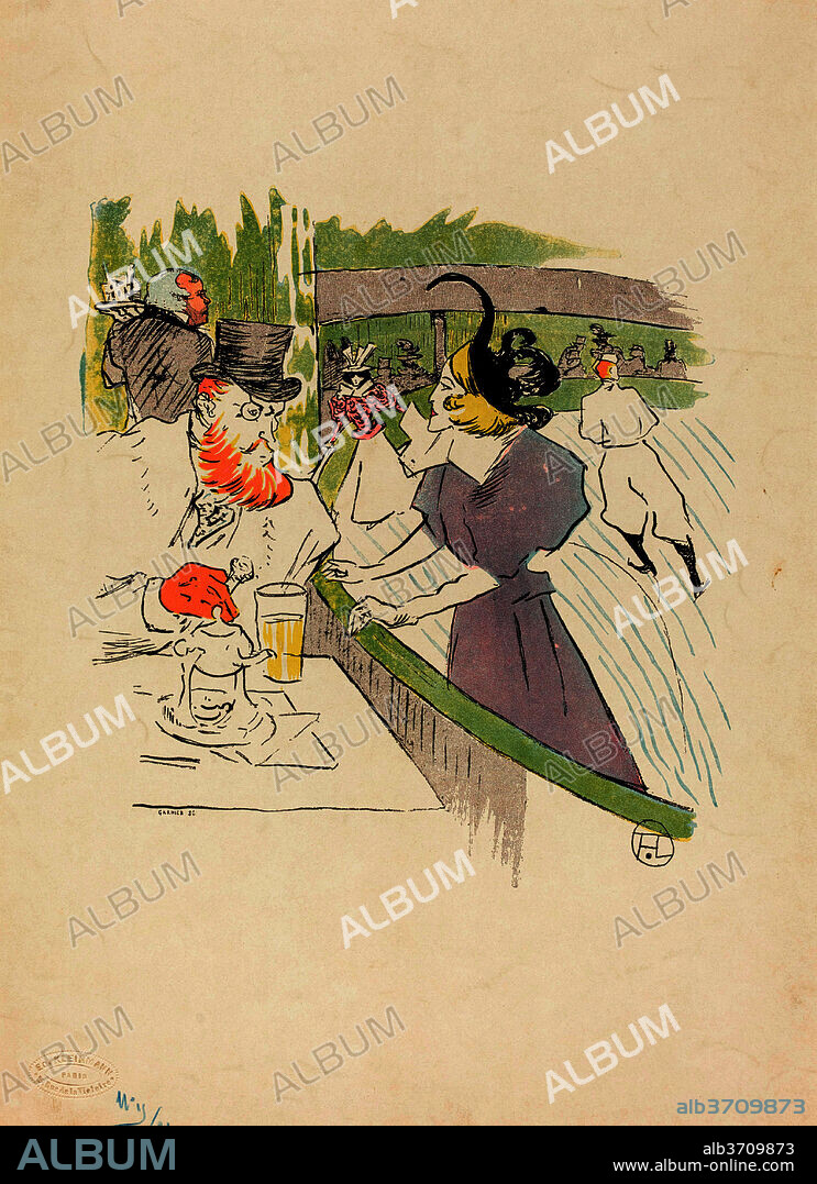 HENRI DE TOULOUSE-LAUTREC. In the Skating Professional Beauty. Dated: 1895. Medium: 7-color photomechanical process.