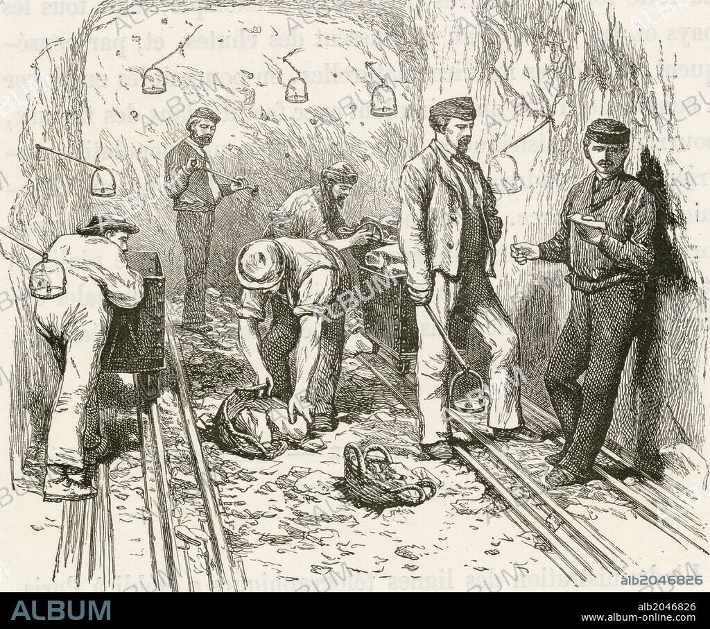 The Frejus Rail Tunnel (also called Mont Cenis Tunnel), A rail tunnel of 13, 7 km (8, 5 mi) length in the European Alps between France and Italy, Drilling started in August 1857, The tunnel opened on 17 September 1871.