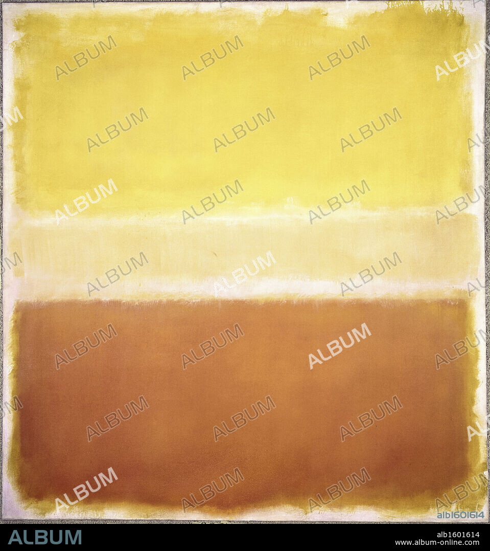 Yellow and Gold by Mark Rothko, oil on canvas, 1969, 1903-1970.