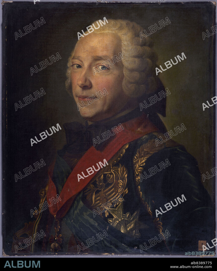 MAURICE-QUENTIN DE LA TOUR. Portrait de Charles-Louis-Auguste Fouquet, ducde Belle-Isle (1684-1761), maréchal de France, After 1748.