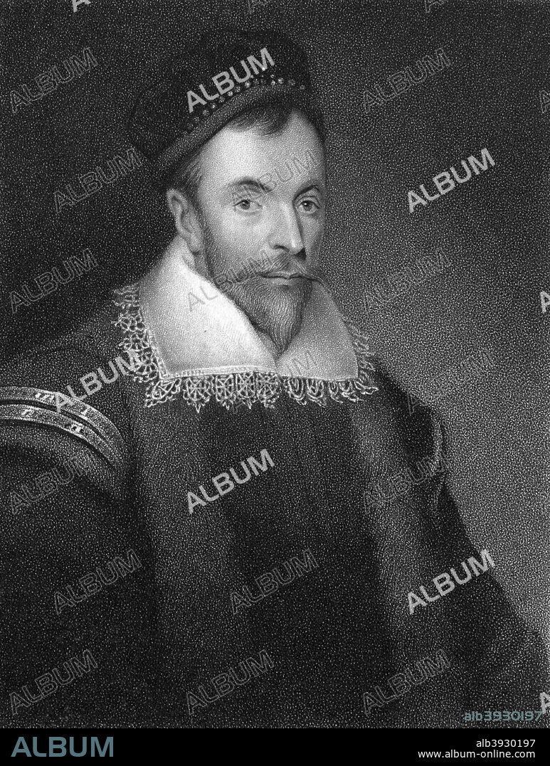 Sir William Maitland of Lethington (1525-1573), 1825. Maitland was a Scottish politician and reformer, and the eldest son of the poet Richard Maitland. From Portraits of Illustrious Personages of Great Britain by Edmund Lodge, published by Harding and Lepard (London, 1825).