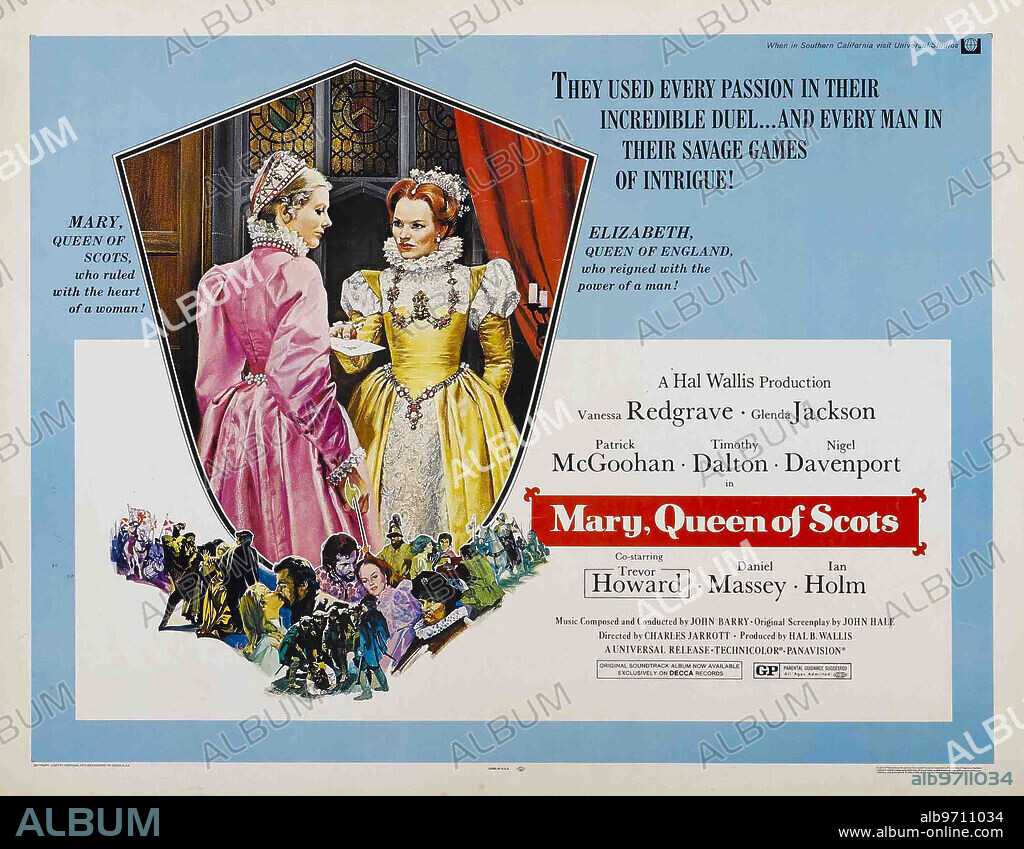 Poster of MARY, QUEEN OF SCOTS, 1971, directed by CHARLES JARROTT. Copyright UNIVERSAL PICTURES.