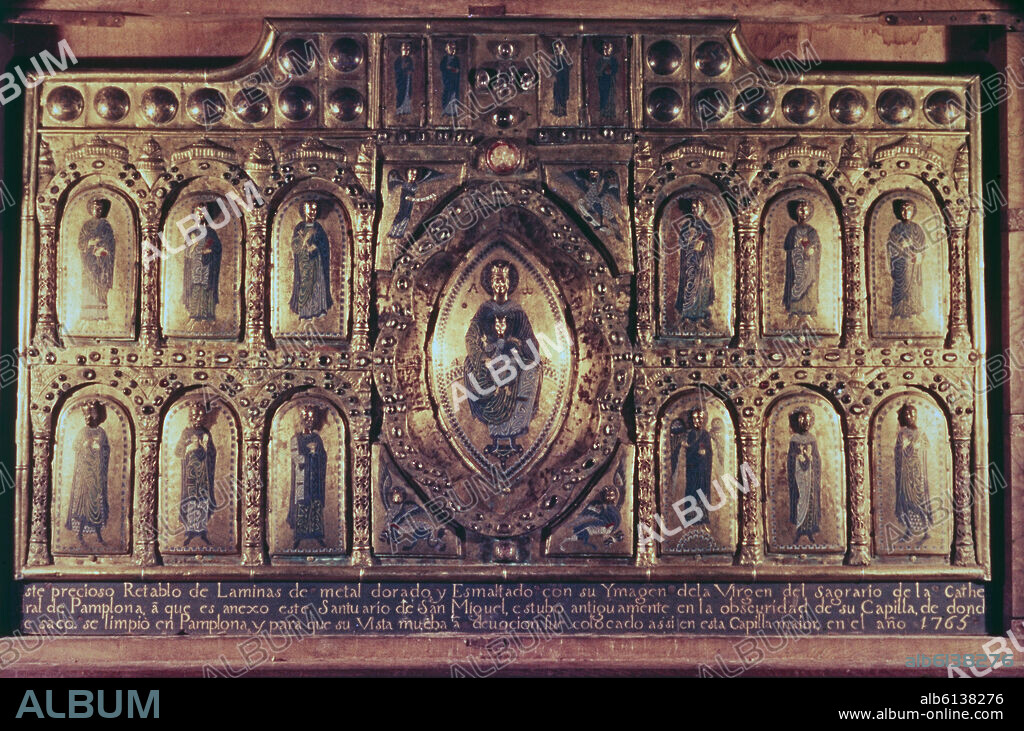 AUTOR LIBRE 01307. RETABLO DE SAN MIGUEL IN EXCELSIS - SIGLO XII - ROMANICO NAVARRO.