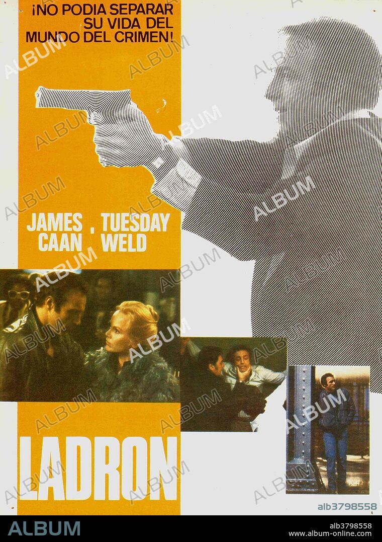 Poster of THIEF, 1981, directed by MICHAEL MANN. Copyright UNITED ARTISTS / Cortesía.