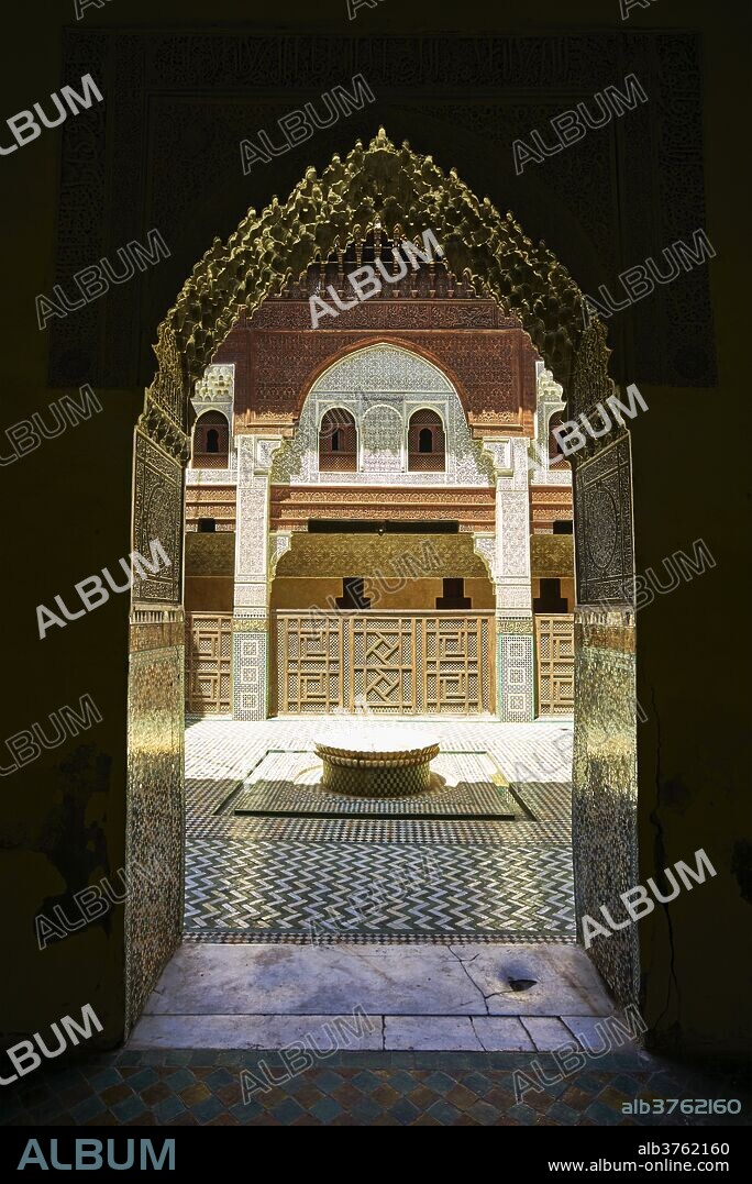 Bou Inania Madrasa, Medina, UNESCO World Heritage Site, Meknes, Morocco, North Africa, Africa.