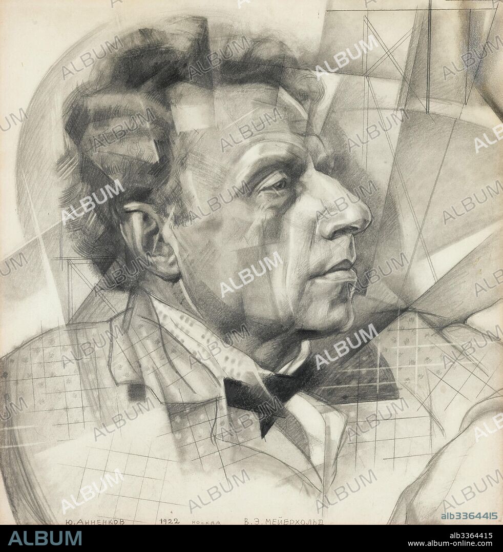 YURI PAVLOVICH ANNENKOV. Portrait of Vsevolod Meyerhold (1874-1940).
