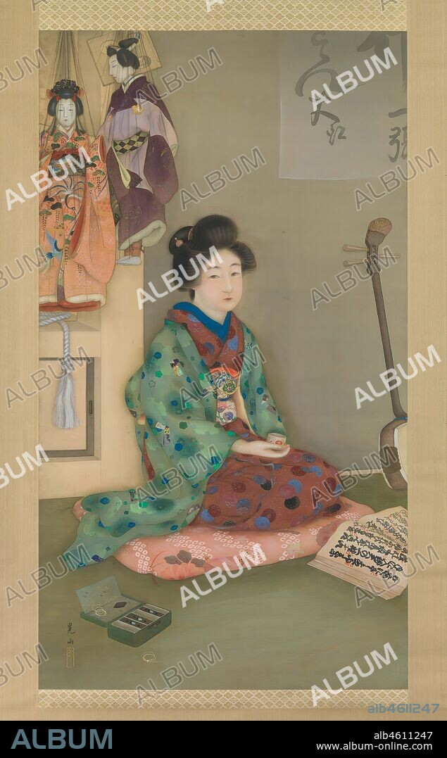 ARAI KOU. Female Chanter for Joruri Puppet Theater, ca. 1920.