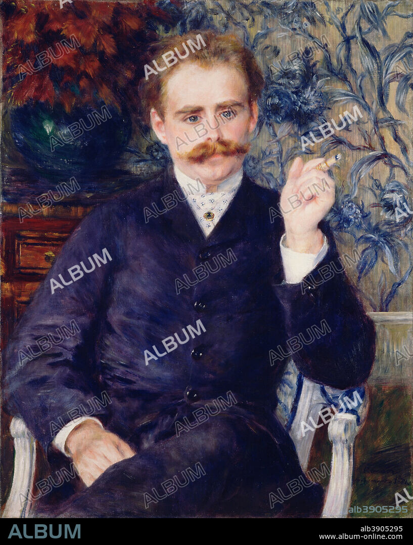 PIERRE AUGUSTE RENOIR. Albert Cahen d'Anvers. Date/Period: 1881. Painting. Oil on canvas. Height: 799 mm (31.45 in); Width: 638 mm (25.11 in).