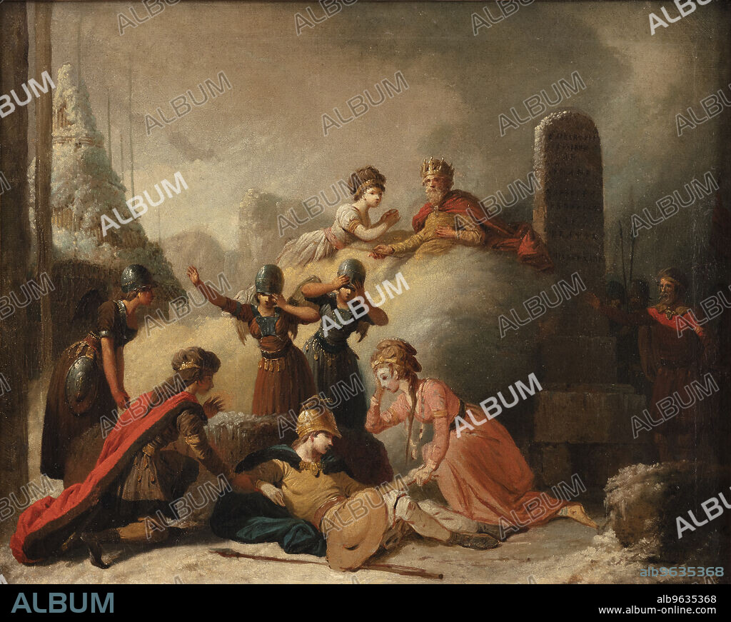PETER CRAMER. The final scene of Johannes Ewald's "Balder's Death", 1741-1782.