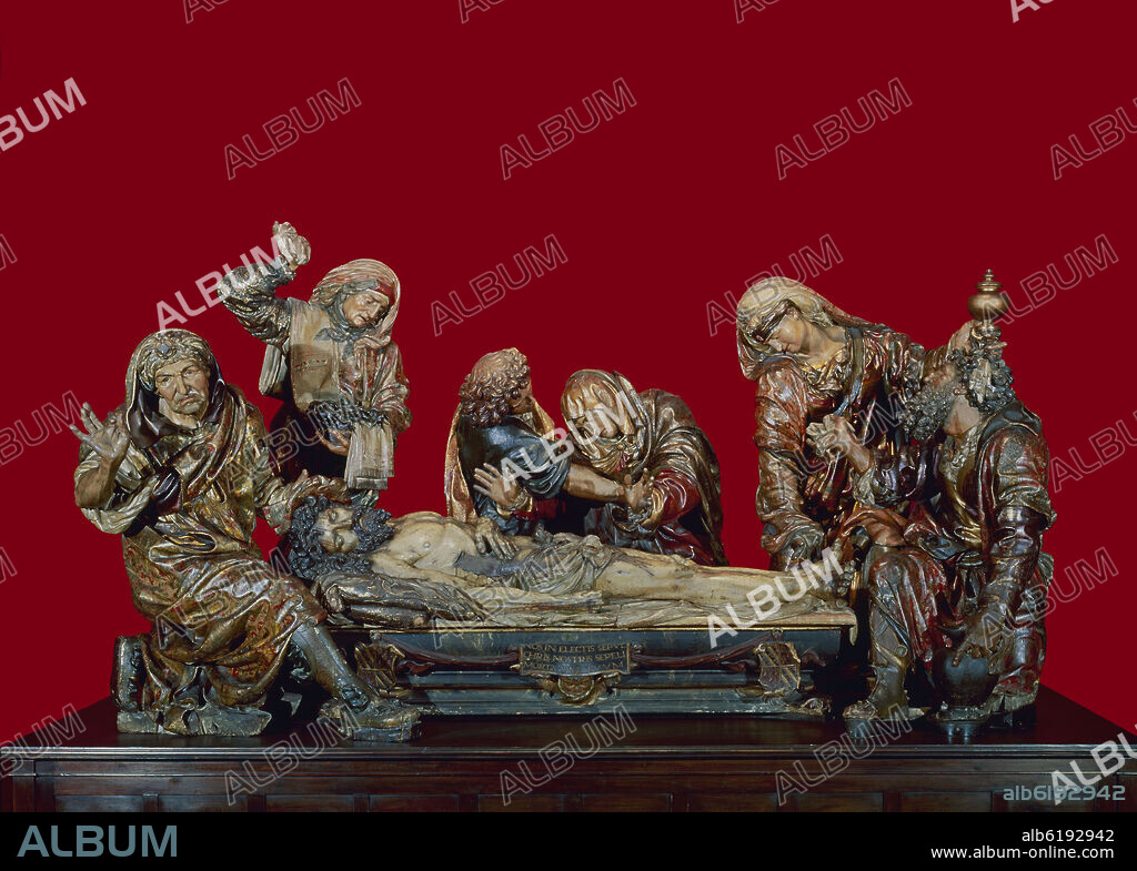 JUAN DE JUNI (1507-1577). ENTIERRO DE CRISTO O SANTO ENTIERRO - ESCULTURA RENACENTISTA -1539-1544.