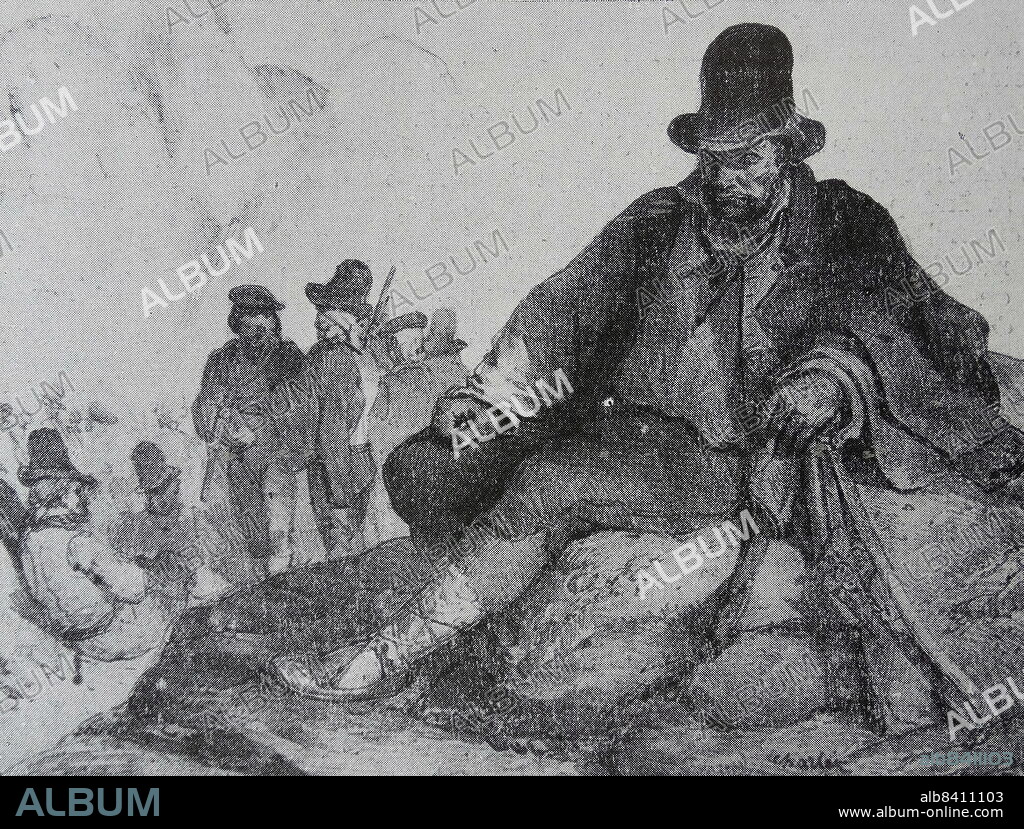 Volunteers of the Corso Terrestre de Navarra. Guerrilla warfare in the Peninsular War (1807-1814) refers to the armed civilian actions carried out by non-regular troops against Napoleon's Grande Armee in Spain and Portugal during the Peninsular War. Corso Terrestre de Navarra are among the worst skirmishers in The Peninsular Campaign. Napoleon Bonaparte (born Napoleone Buonaparte; 15 August 1769 - 5 May 1821), and later known by his regnal name Napoleon I, was a French military and political leader who rose to prominence during the French Revolution and led several successful campaigns during the Revolutionary Wars.