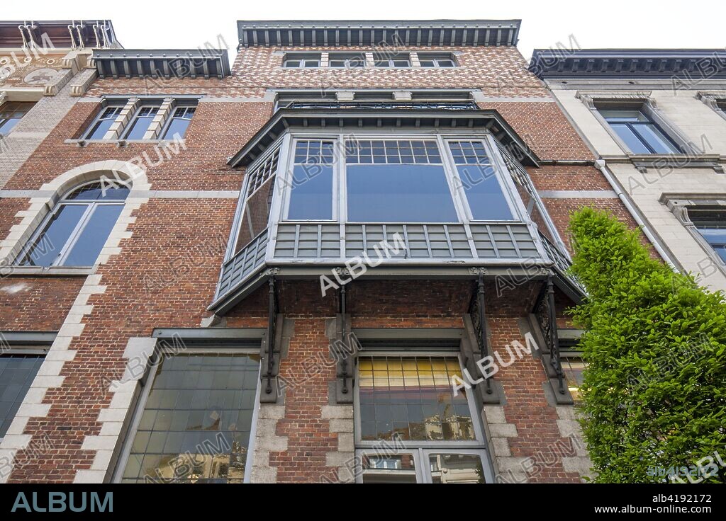 Maison Rene Janssens, 50 Rue Defacqz, Brussels, c2014-c2017. Designed by Paul Hankar: 1898. In 1904, a transformation was made by architect Maurice Van Ysendyck with further additions in 1908 by architect Adrien Blomme.