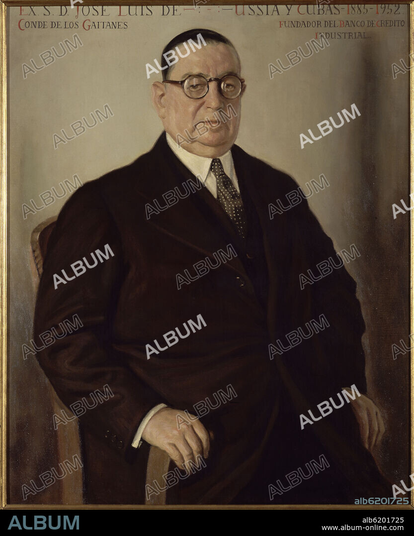 JOSE LUIS DE USSIA Y CUBAS (1885-1952) - BANQUERO Y EMPRESARIO - FUNDADOR DEL BANCO DE CREDITO INDUSTRIAL - SIGLO XX.