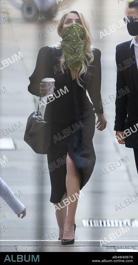 July 10, 2020, London, London, United Kingdom: Amber Heard arriving on the fourth day of the Johnny Depp libel trial at the High Court in London. (Credit Image: © i-Images via ZUMA Press).